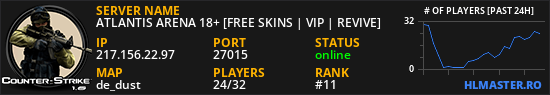 ATLANTIS ARENA 18+ [FREE SKINS | VIP | REVIVE]