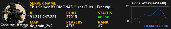 This Server BY OMONAS !!! <cs.iTi.lt> |FreeVip-Steam|
