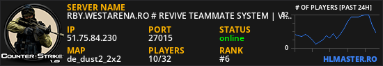 RBY.WESTARENA.RO # REVIVE TEAMMATE SYSTEM | VIP FREE